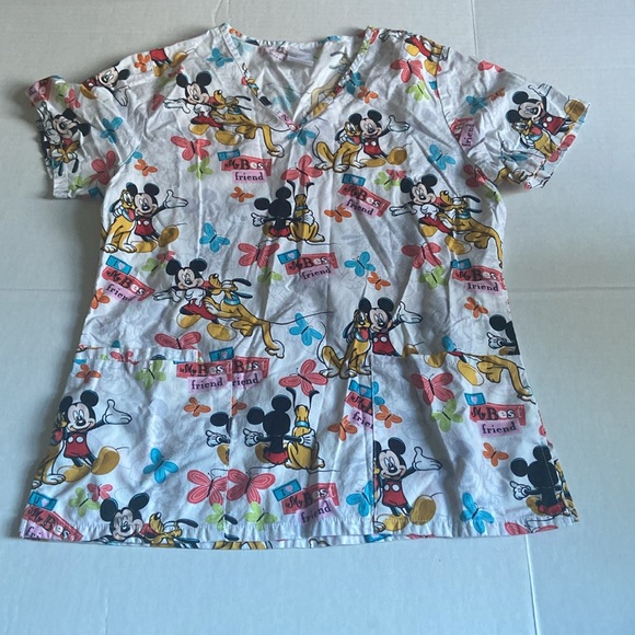 Nurse scrubs size XS : Disney- Mickey/Pluto, Peanuts- lucky Snoopy, Autism Unic - Picture 3 of 3